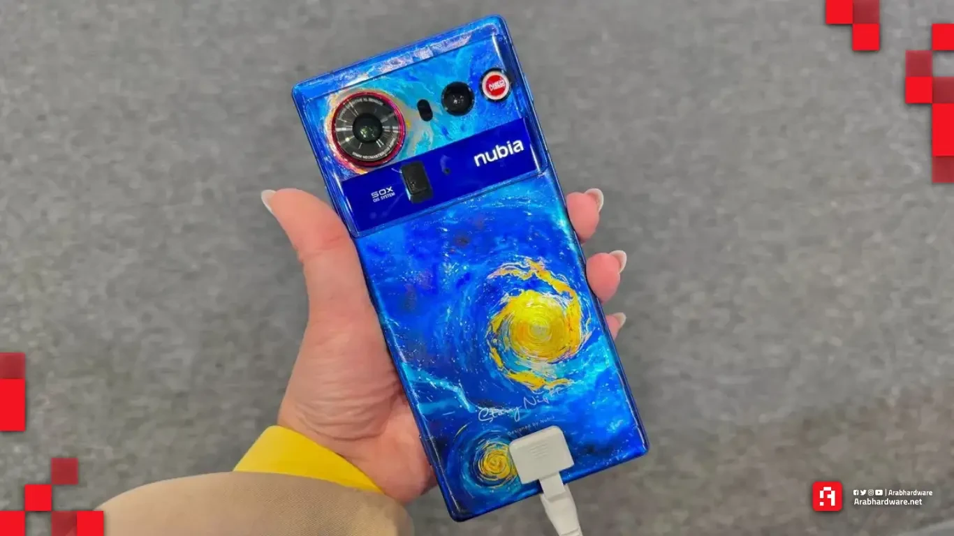 ظهور هاتف Nubia X80 Ultra بتصميم مستوحى من لوحة The Starry Night