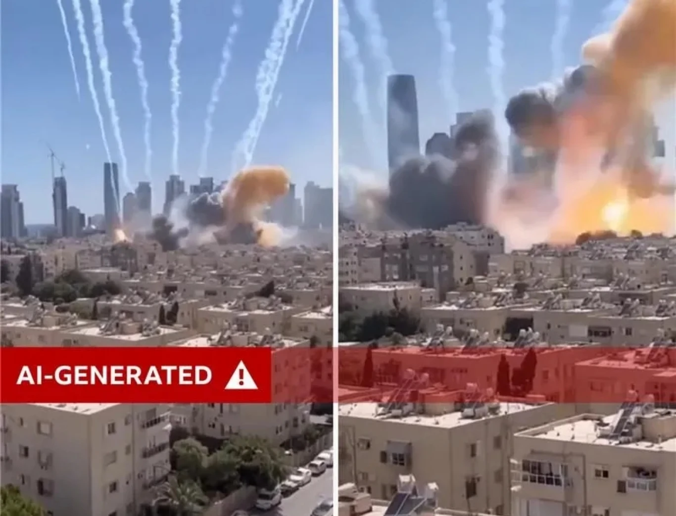 فيديوهات مزيفة عن حرب إيران تغزو الإنترنت وتحصد ملايين المشاهدات - المصدر: BBC