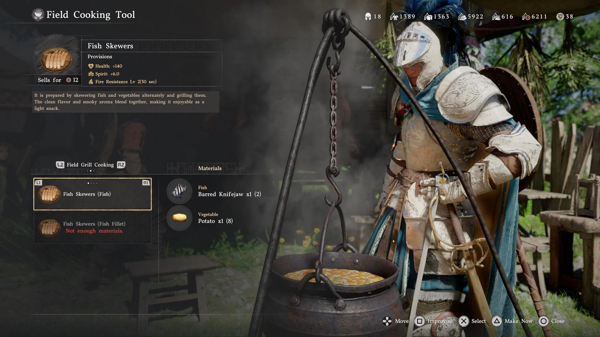 طهي الطعام لعبة Crimson Desert