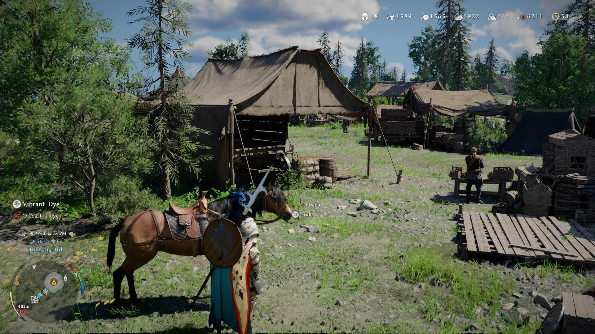 الحصان في لعبة Crimson Desert