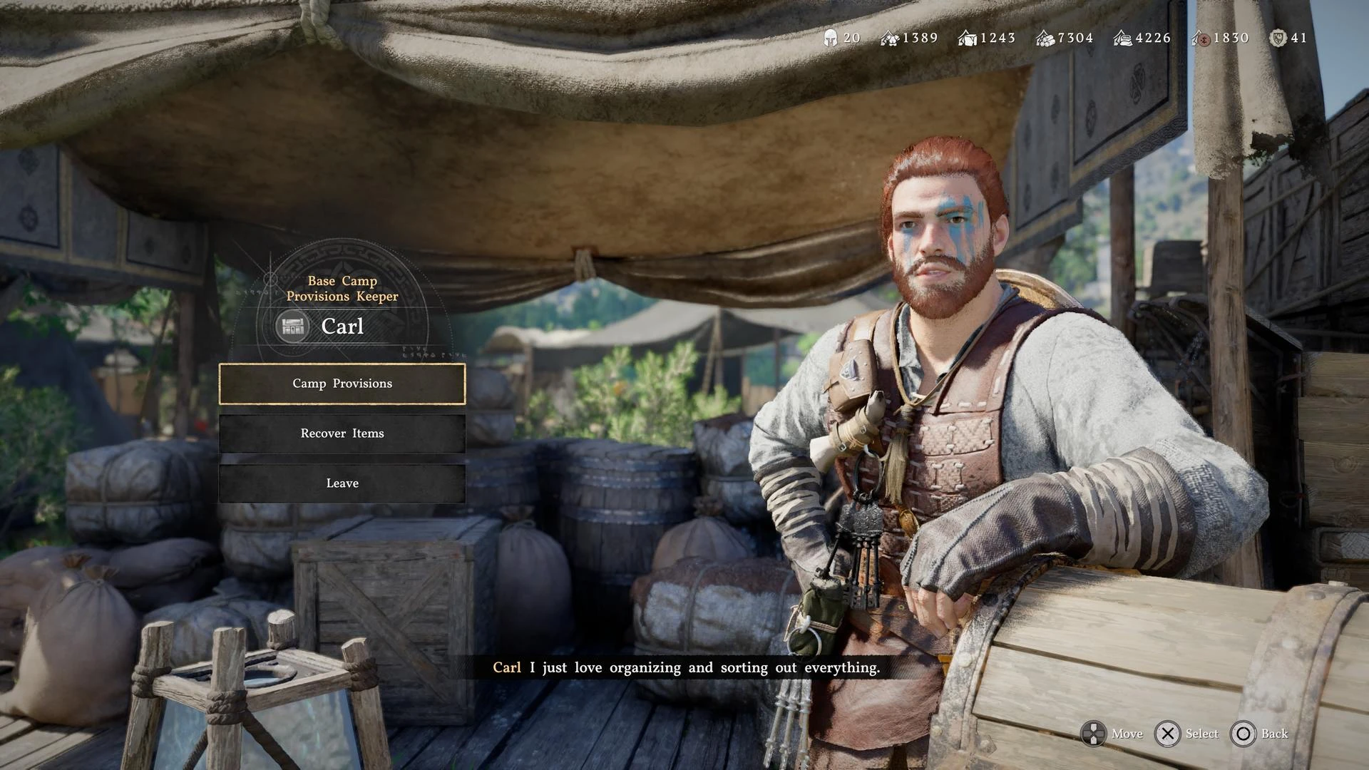 إدارة المعسكر لعبة Crimson desert