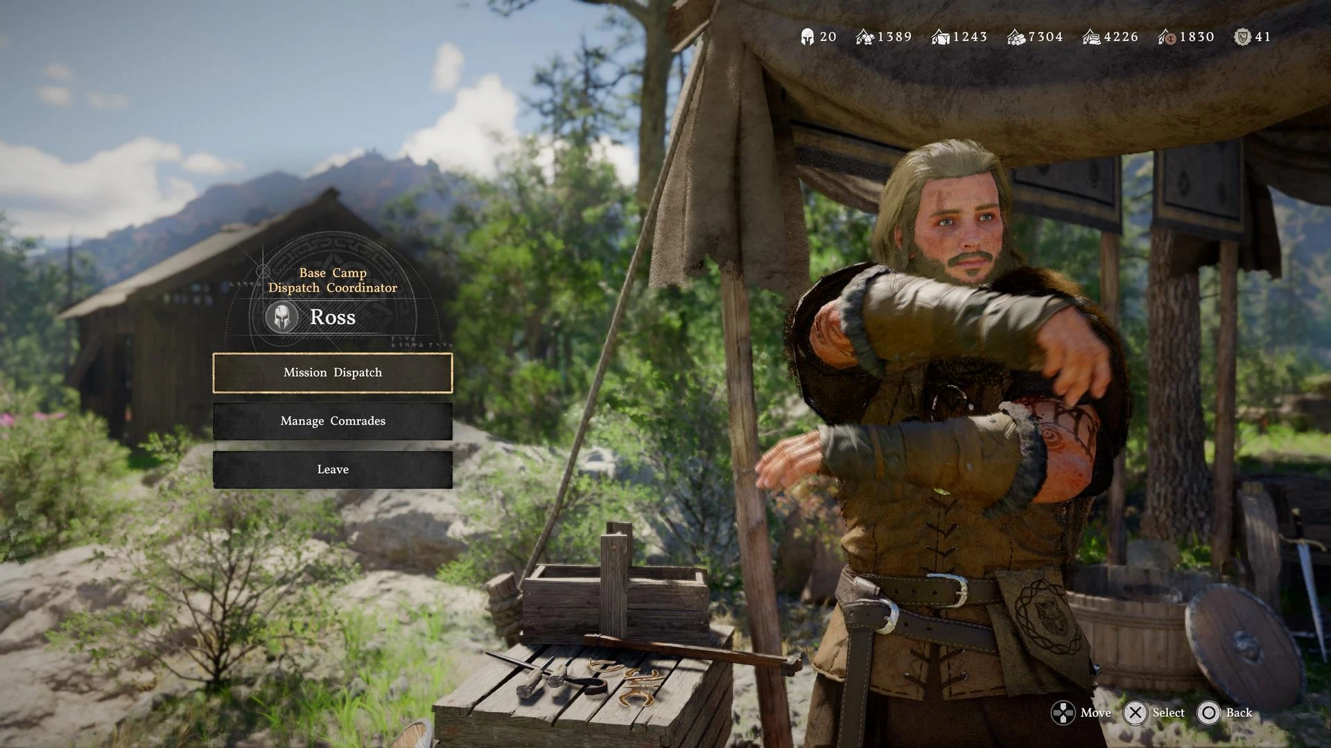 إدارة المعسكر لعبة Crimson desert