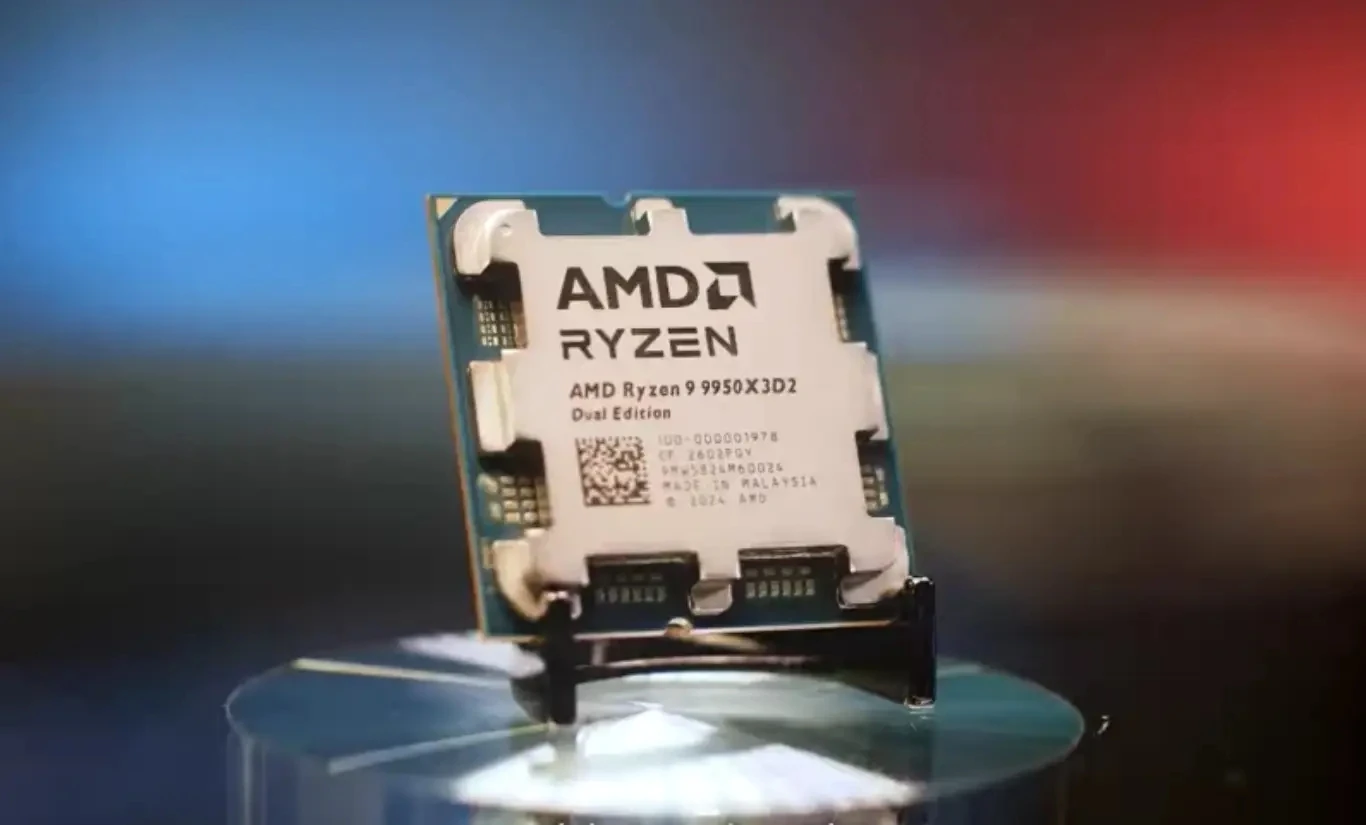 AMD تكشف عن معالج Ryzen 9 9950X3D2!