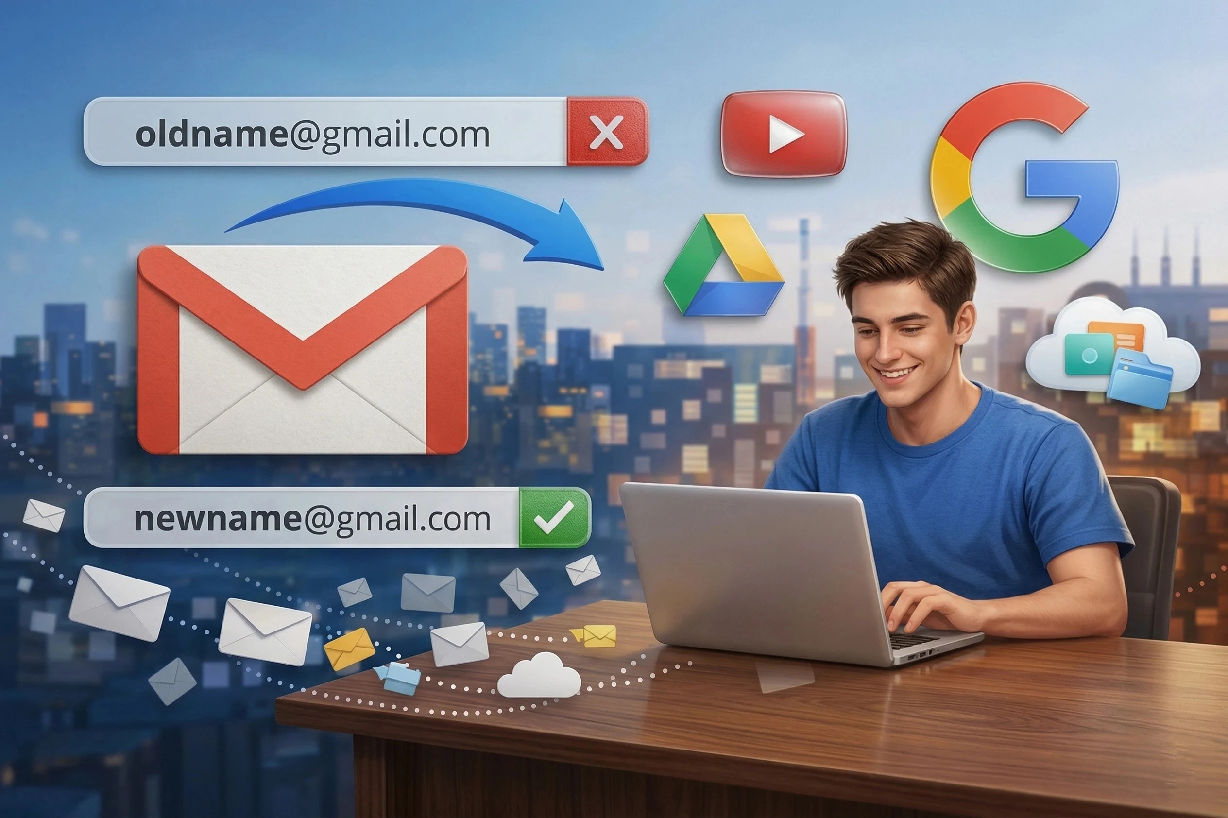 جوجل تسمح أخيرًا بتغيير اسم بريد Gmail دون فقدان الرسائل