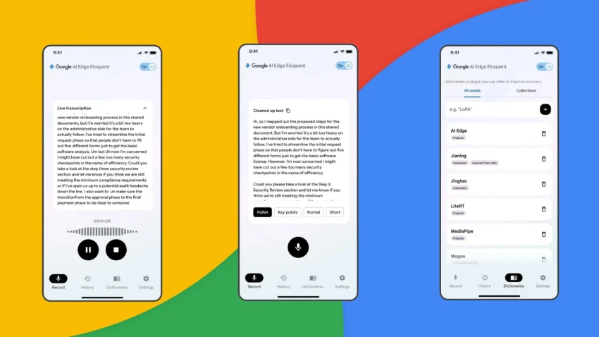 جوجل تطلق تطبيق إملاء ذكي على أجهزة آبل يعمل دون اتصال بالإنترنت
