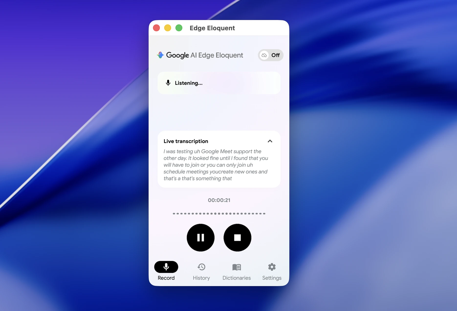 جوجل تطلق تطبيق إملاء ذكي على أجهزة آبل يعمل دون اتصال بالانترنت 