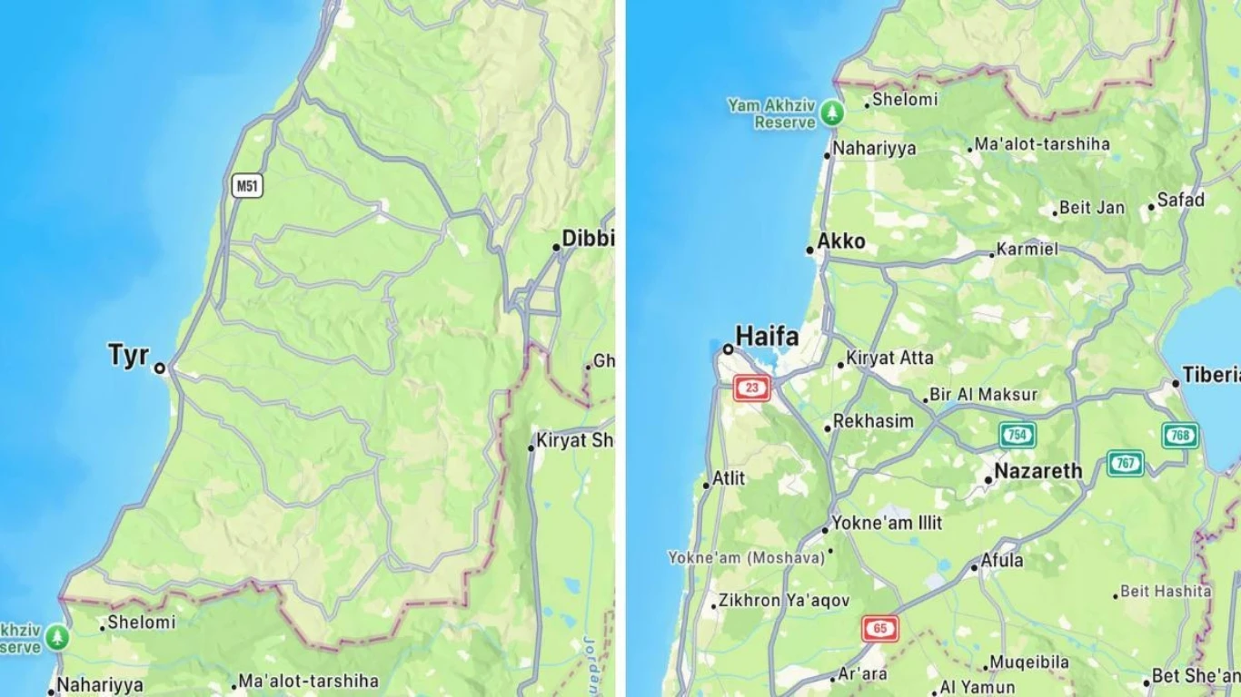 أول تعليق من آبل على اتهامها بحذف قرى جنوب لبنان في خرائط آبل!