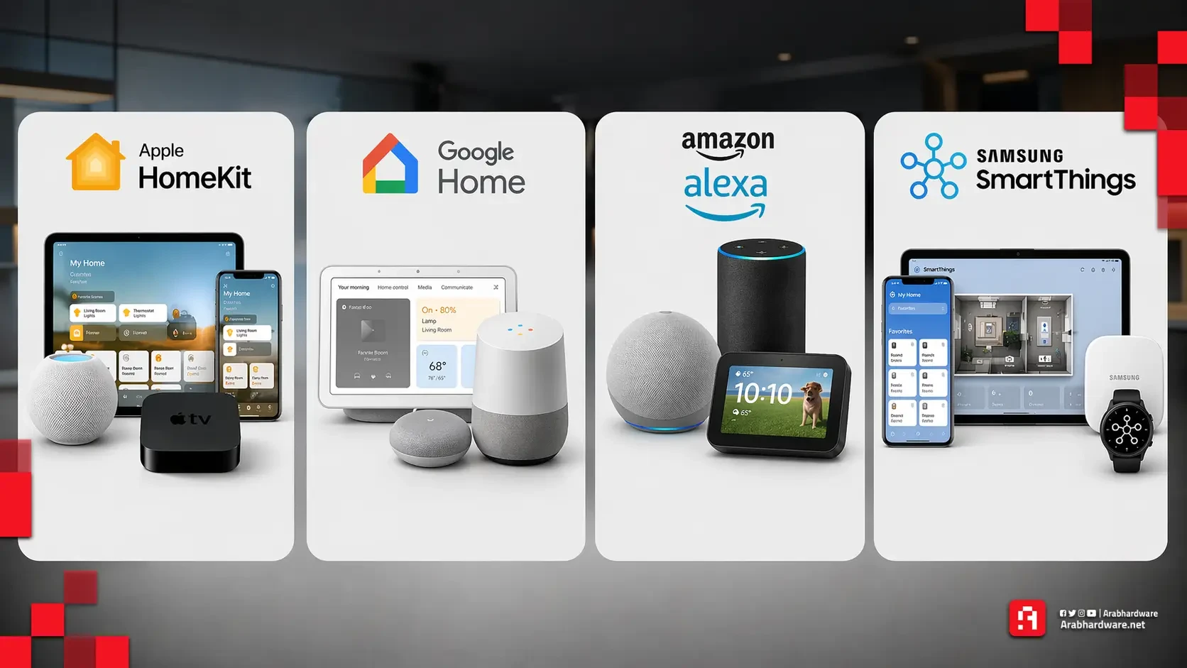 مقارنة بين أشهر أنظمة المنزل الذكي