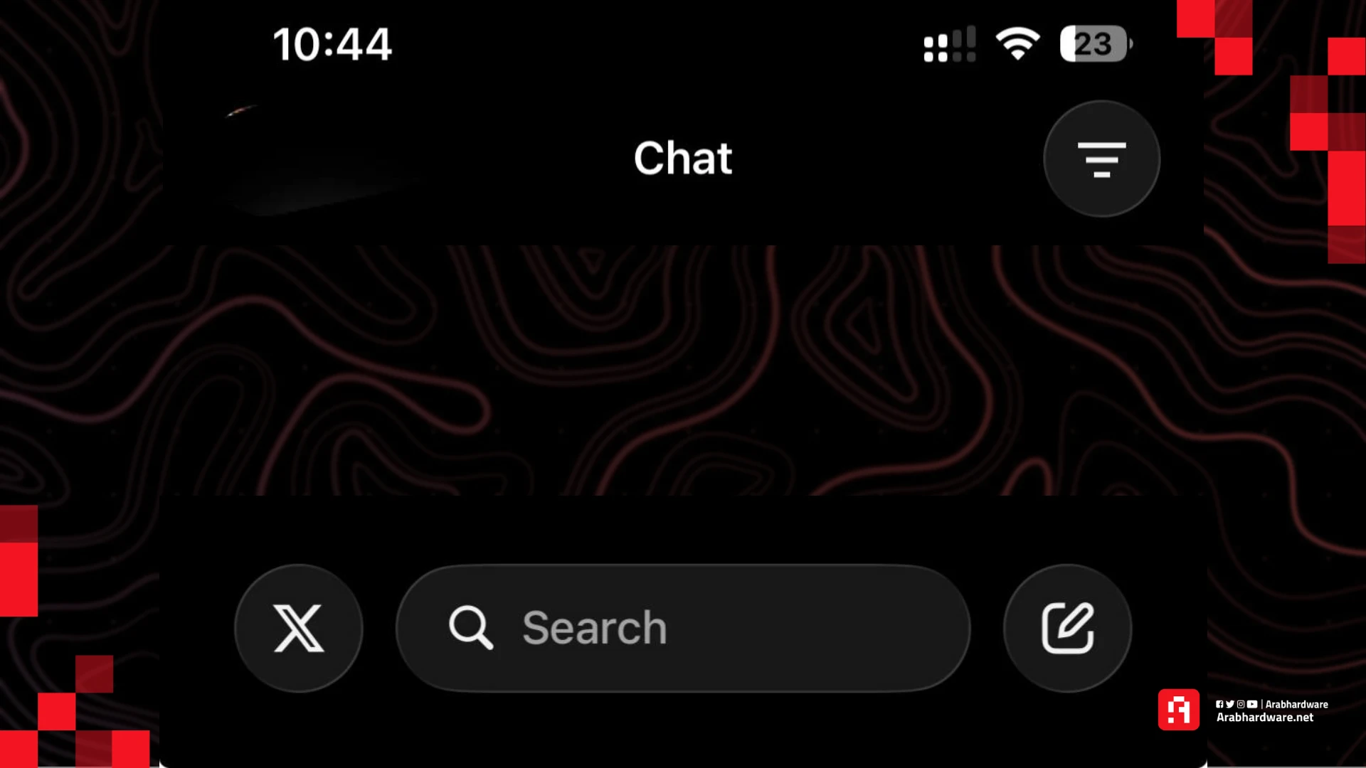 صورة لواجهة تطبيق أكس شات، المصدر: فريق عرب هاردوير