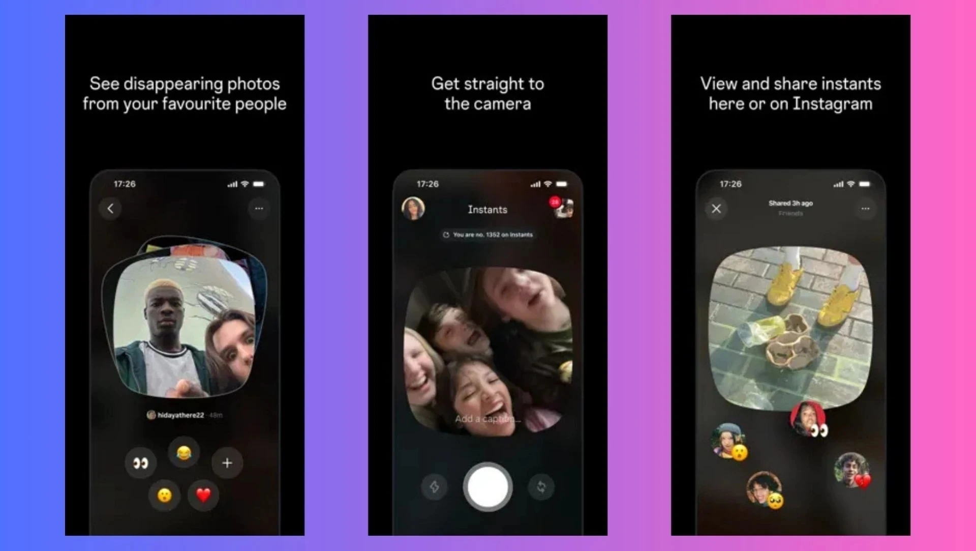 تطبيق Instants من ميتا يهدد سناب شات