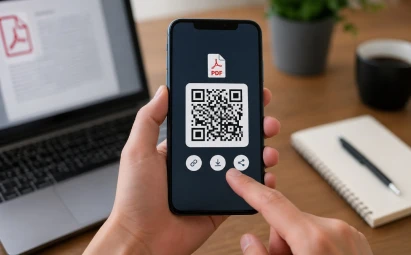 كيف تُنشئ QR Code لملف PDF من هاتفك؟