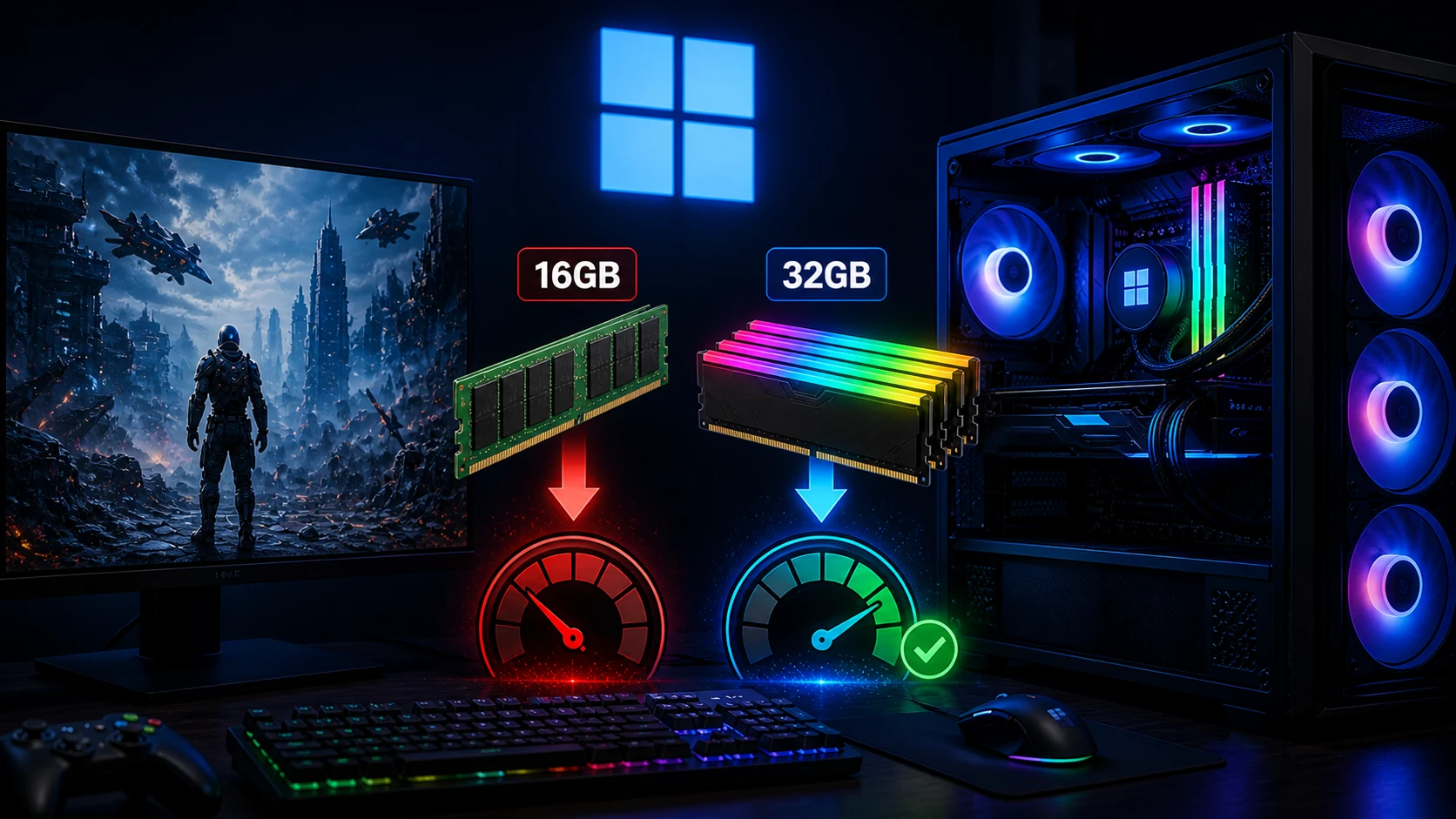وداعًا لـ16GB؟ Microsoft تعتبر رامات 32GB "الخيار المثالي" لألعاب