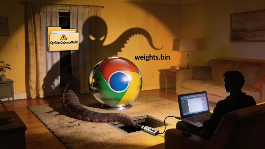 لاحظت نقص المساحة؟ Chrome يحمل 4GB من ملفات AI على جهازك… دون إذنك!