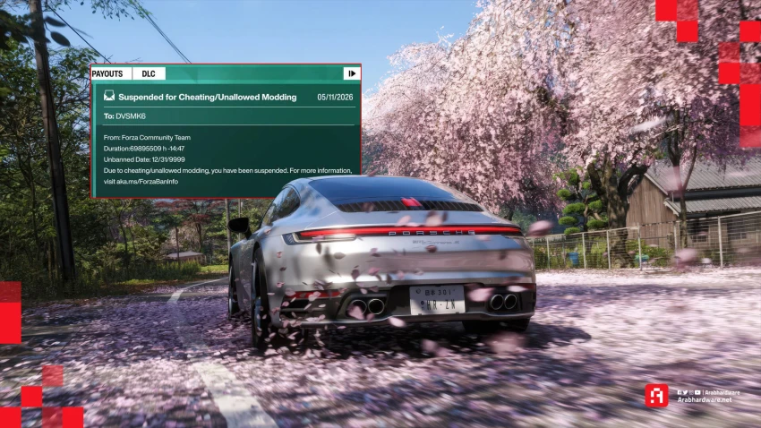 عقوبة قاسية| Microsoft تحظر لاعبي Forza Horizon 6 المسربة حتى عام 9999
