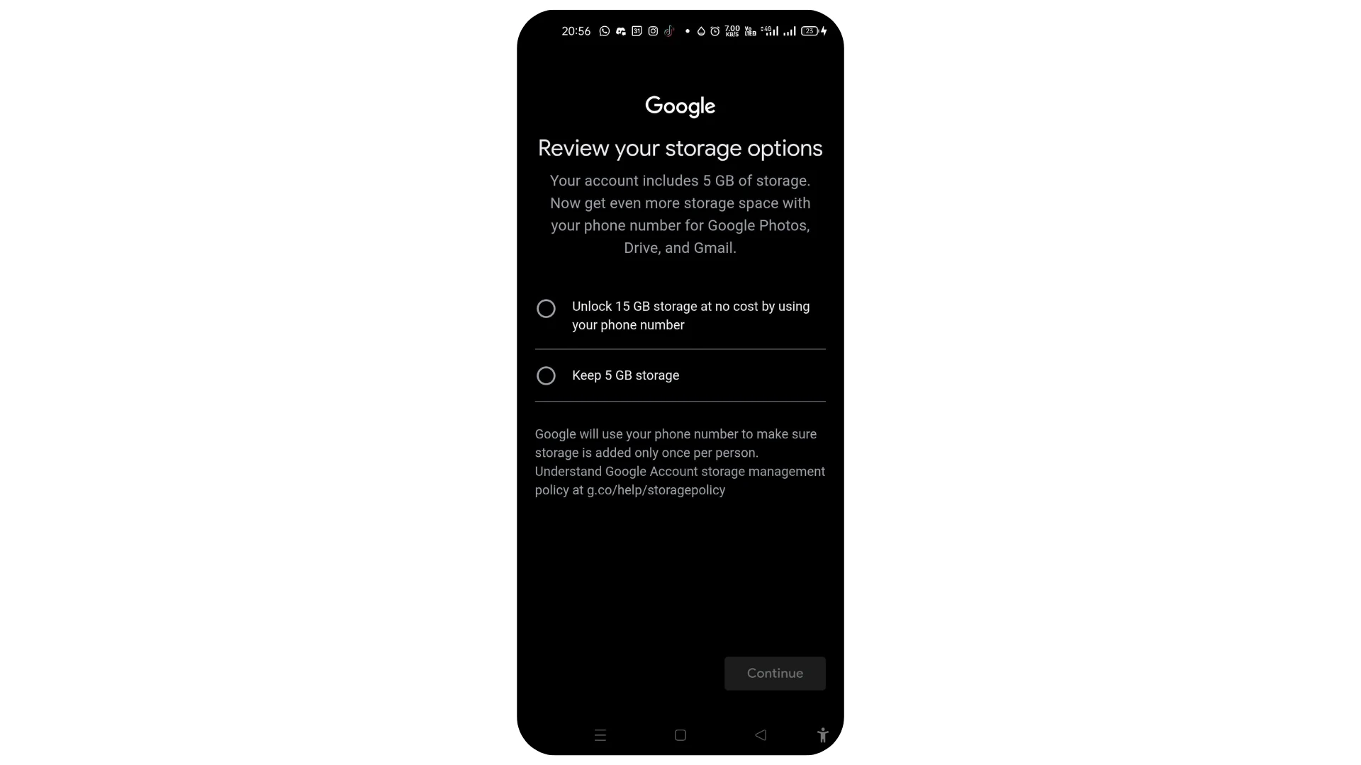 حساب Gmail جديد؟ قد تحصل على 5 جيجابايت فقط من جوجل بدلًا من 15