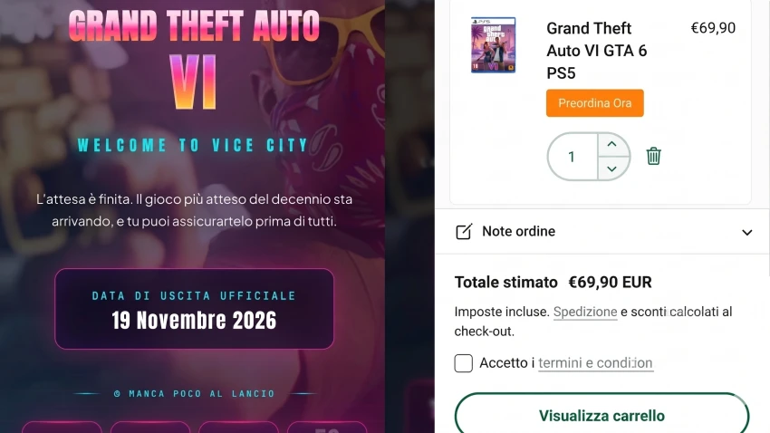 متجر فتح الطلبات المُسبقة لـGTA 6 والنسخ نفدت فورًا بسعر 69.99 يورو