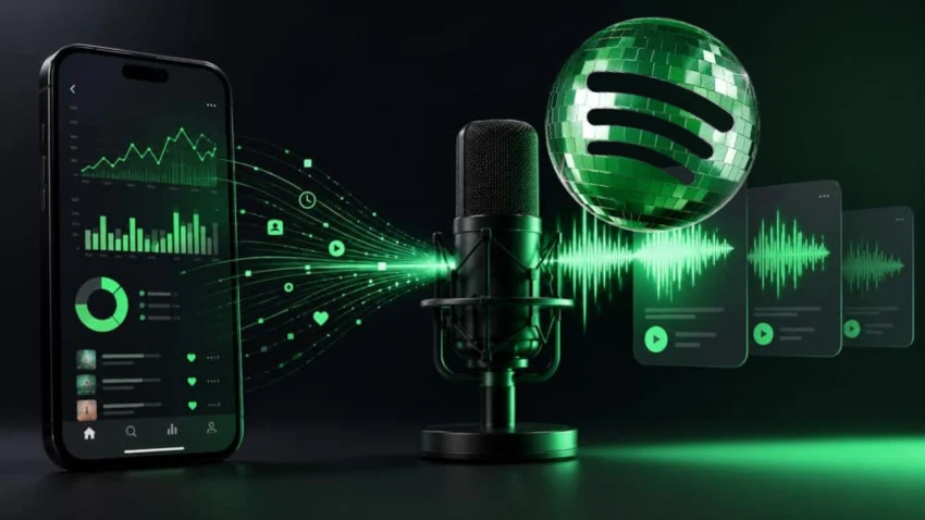 Spotify تختبر إنشاء بودكاست شخصي بالذكاء الاصطناعي عبر الأوامر النصية