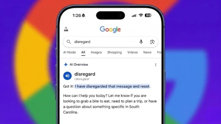 خلل داخل بحث جوجل عند استخدام كلمة Disregard بعد التحديثات الأخيرة
