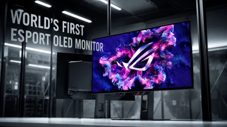 Computex26: أسوس تشوق لأول شاشة OLED للاعبي Esports بحجم 24.5 بوصة