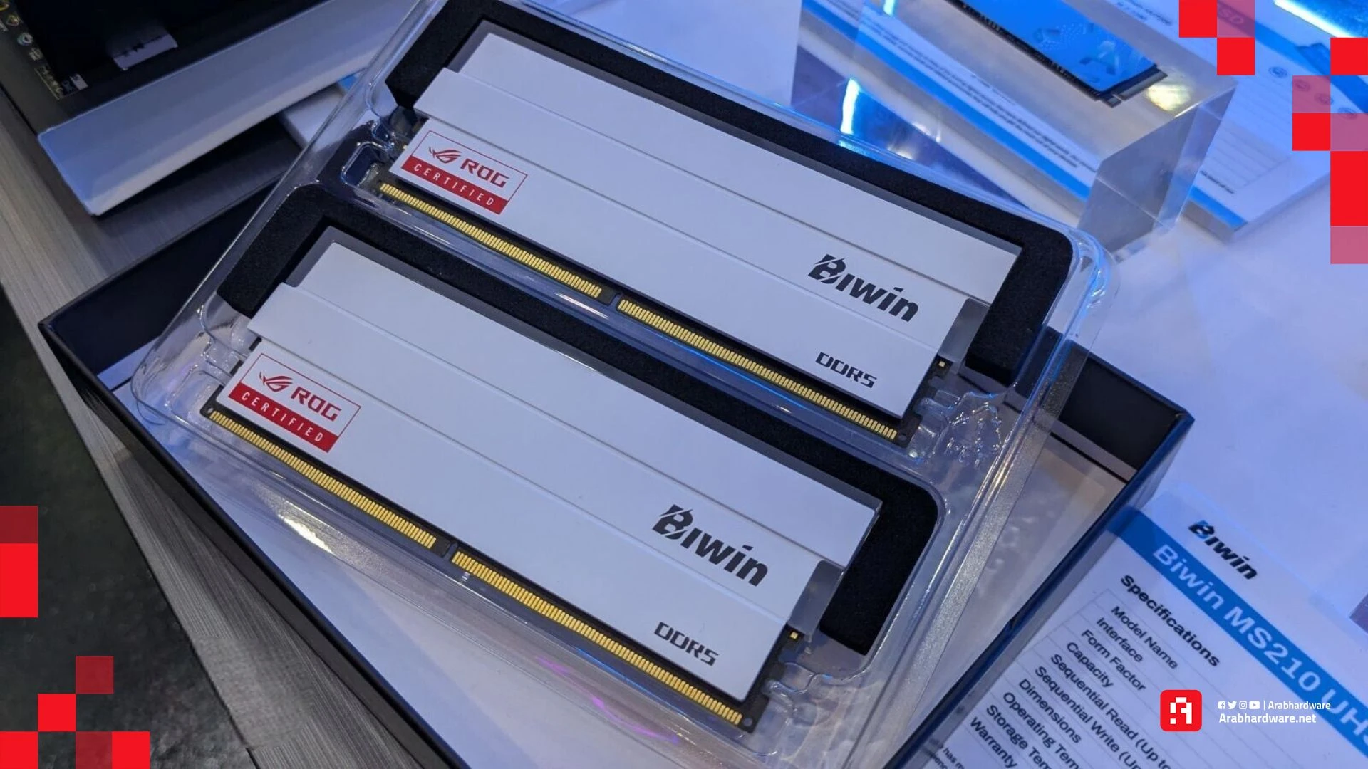 Biwin تستعرض ذواكر DDR5 ووحدات SSD جديدة للأجهزة المحمولة والألعاب