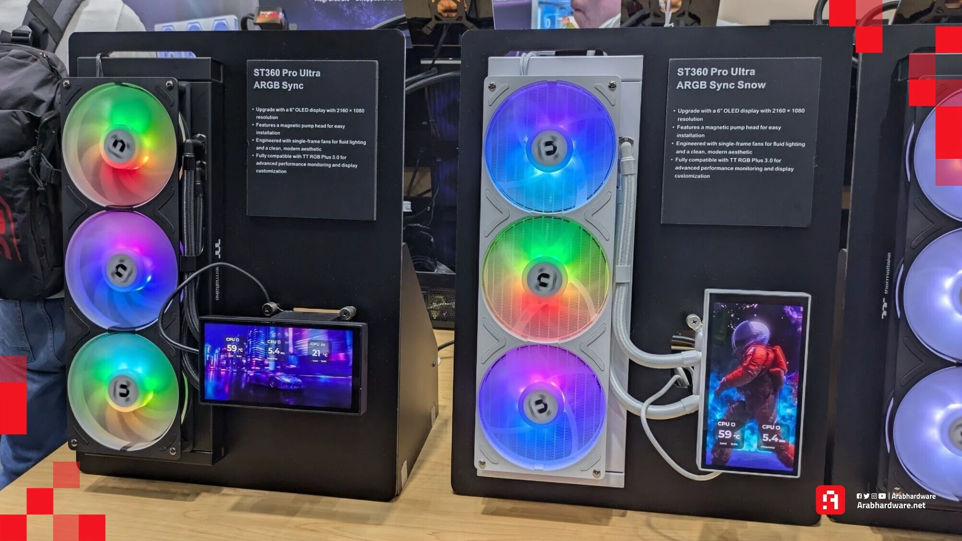 Thermaltake تستعرض مبردًا مائيًا بثلاث شاشات قابلة للطي!