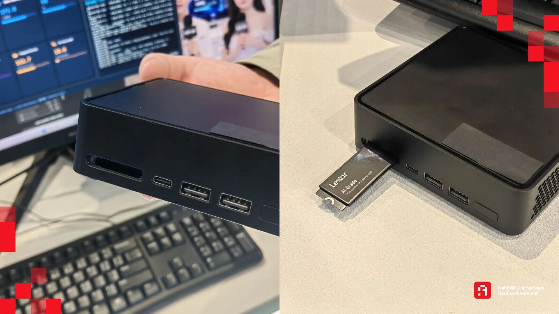 Lexar تستعرض مفهوم جديد لتحويل أقراص SSD إلى وحدات توسعة قابلة للتبديل