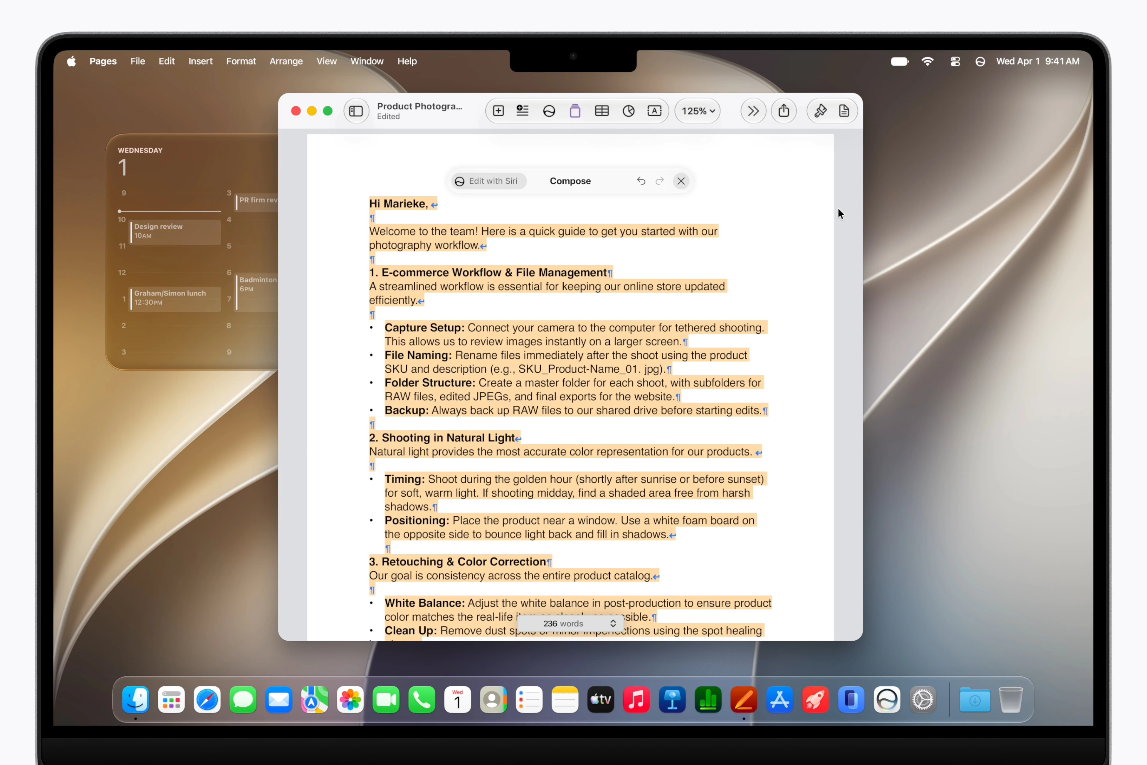 siri writing tools, image: apple