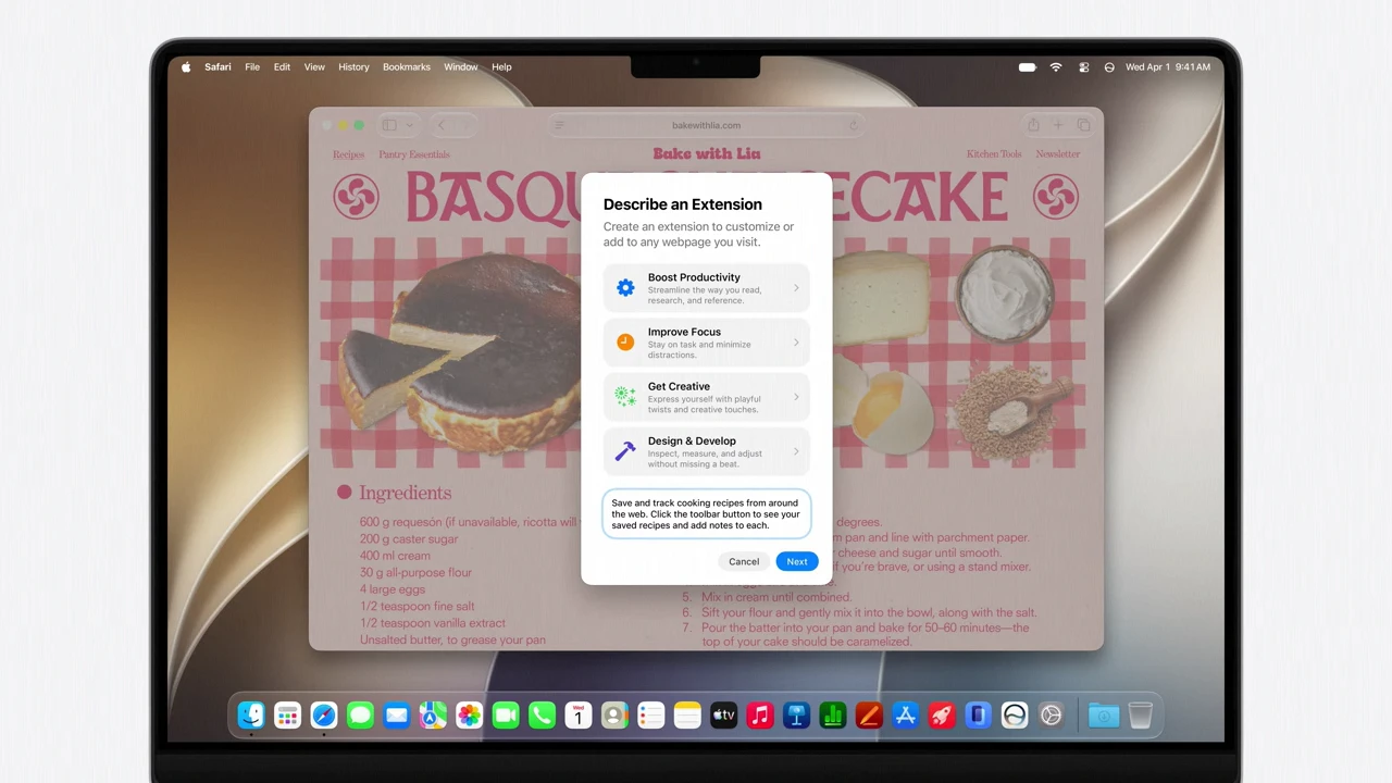 siri in safari, image: apple