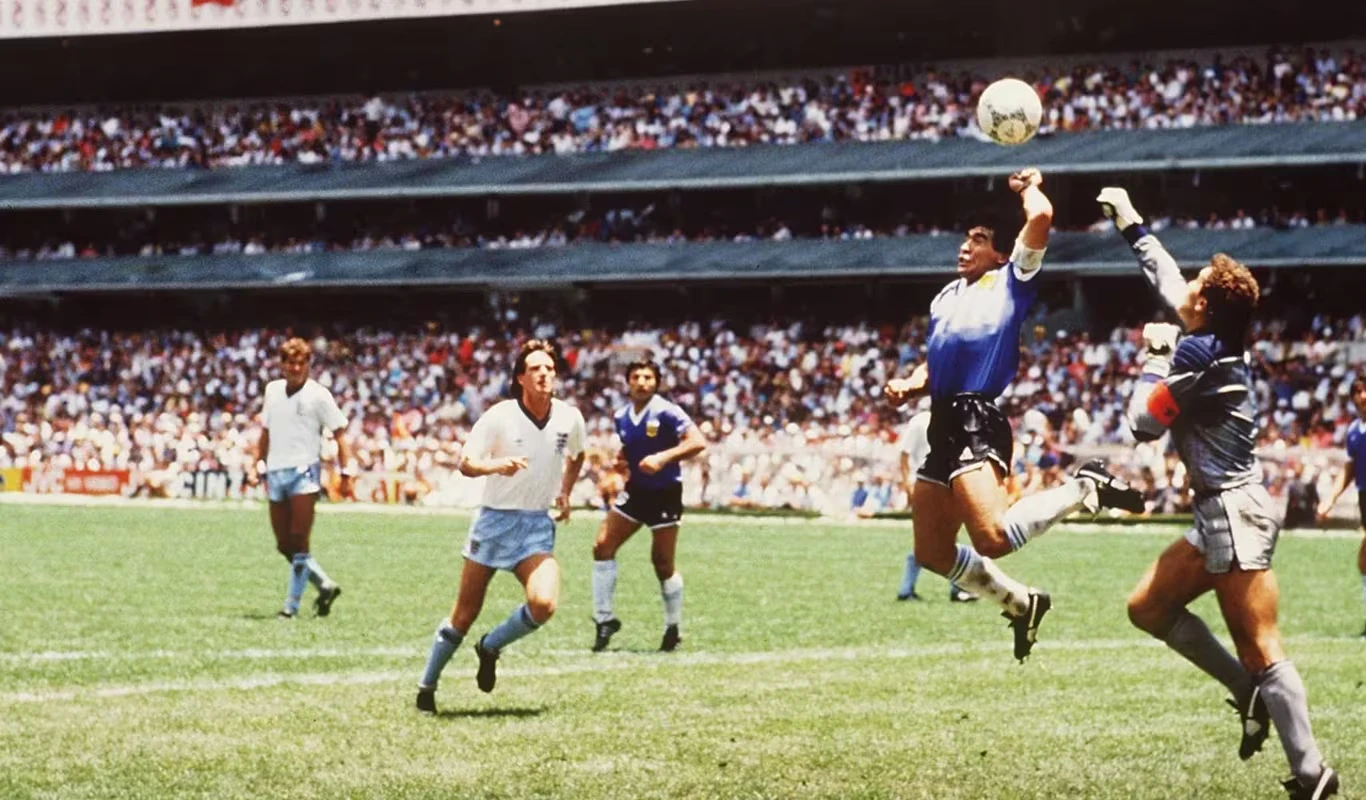 هدف دييجو مارادونا في ربع نهائي كأس العالم 1986 أمام إنجلترا - المصدر: fifa
