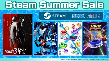 شركة Sega تطلق خصومات ضخمة على ألعابها عبر متجر Steam