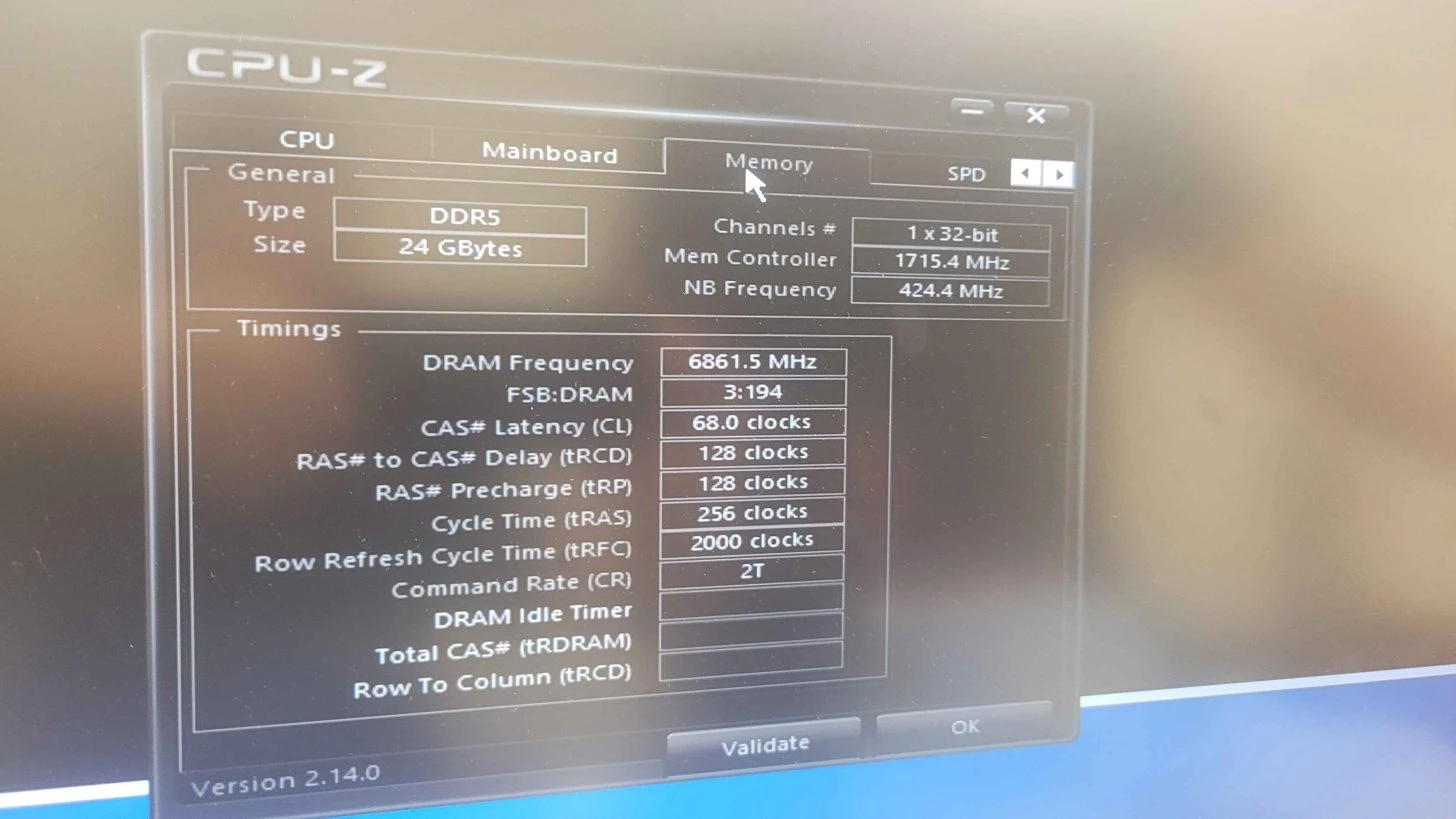 RAM Overclock 13600 MT/s