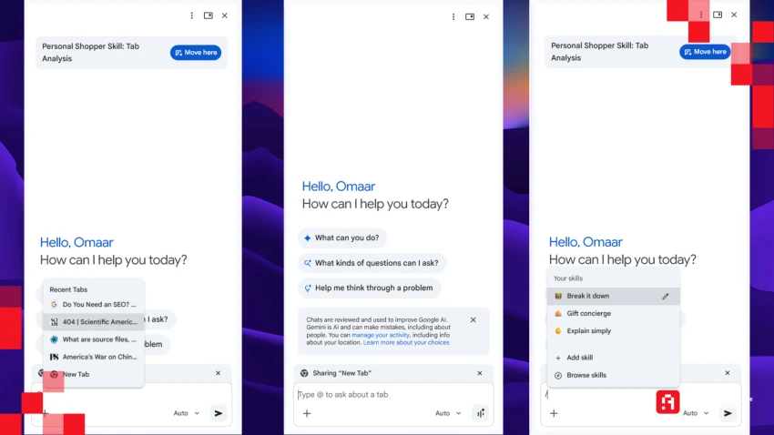 ميزة Ask Gemini تصل أخيرًا لمتصفح Chrome في العالم العربي
