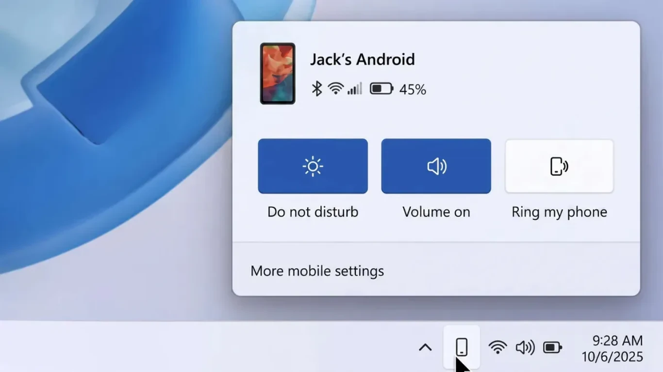 تغييرات مرتقبة في ويندوز 11 تجعل التحكم بهاتف أندرويد أسهل من أي وقت - المصدر: windowscentral