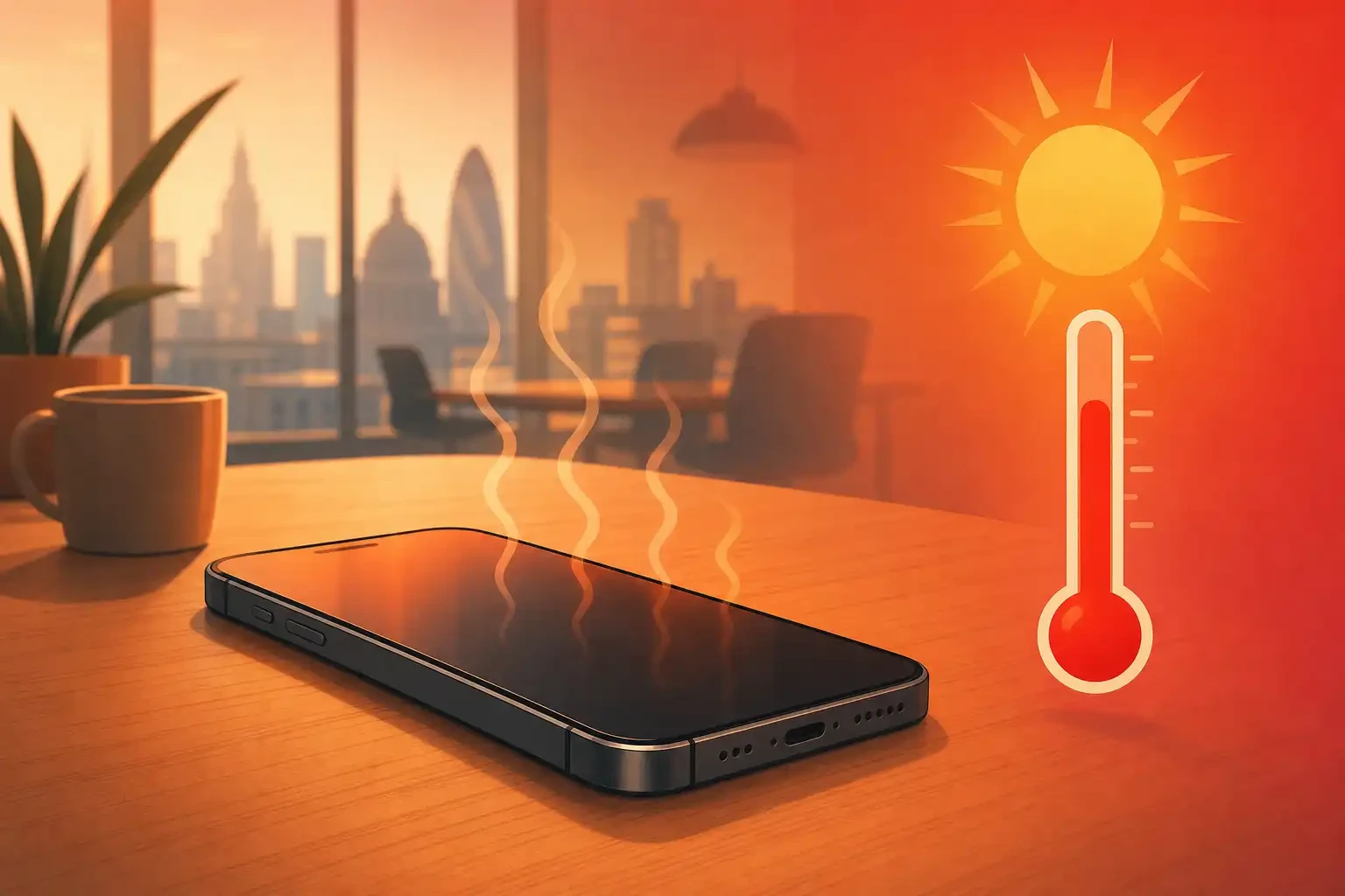 أسباب ارتفاع درجة حرارة الهاتف - المصدر: connection-technologies