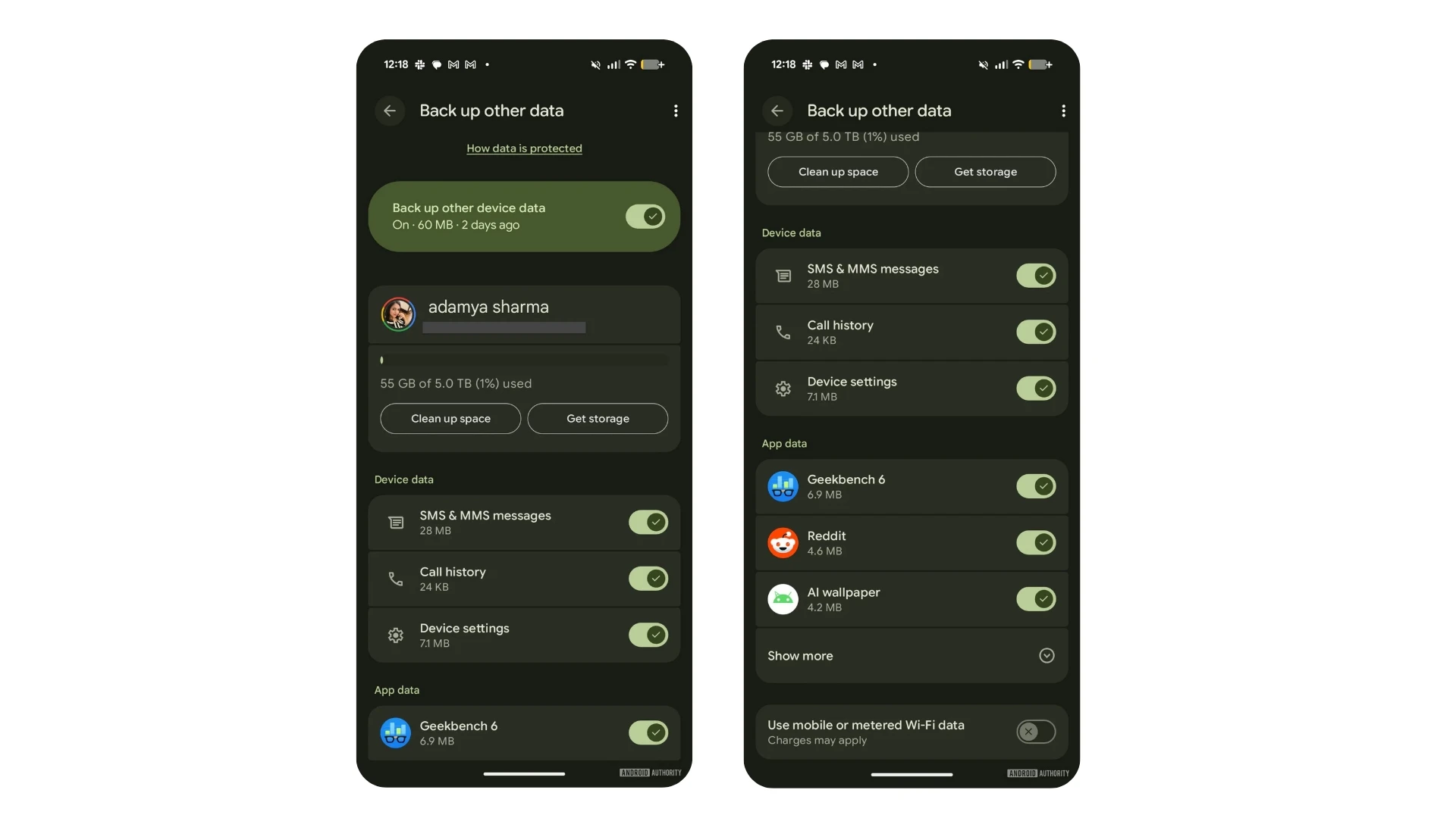 جوجل تبدأ تطبيق سياسة جديدة لمساحة تخزين النسخ الاحتياطية على أندرويد - المصدر: androidauthority