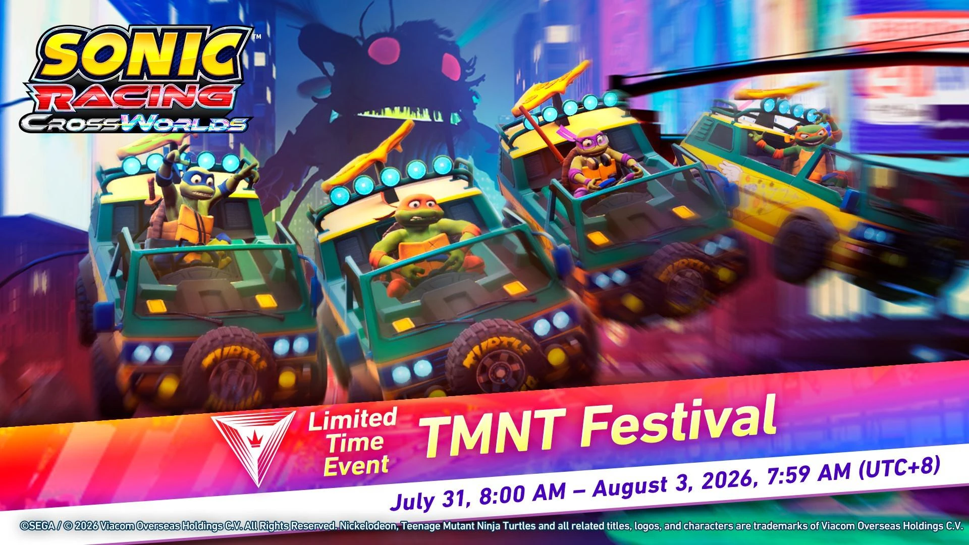 حزمة Teenage Mutant Ninja Turtles من لعبة Sonic Racing: CrossWorlds حزمة Teenage Mutant Ninja Turtles من لعبة Sonic Racing: CrossWorlds