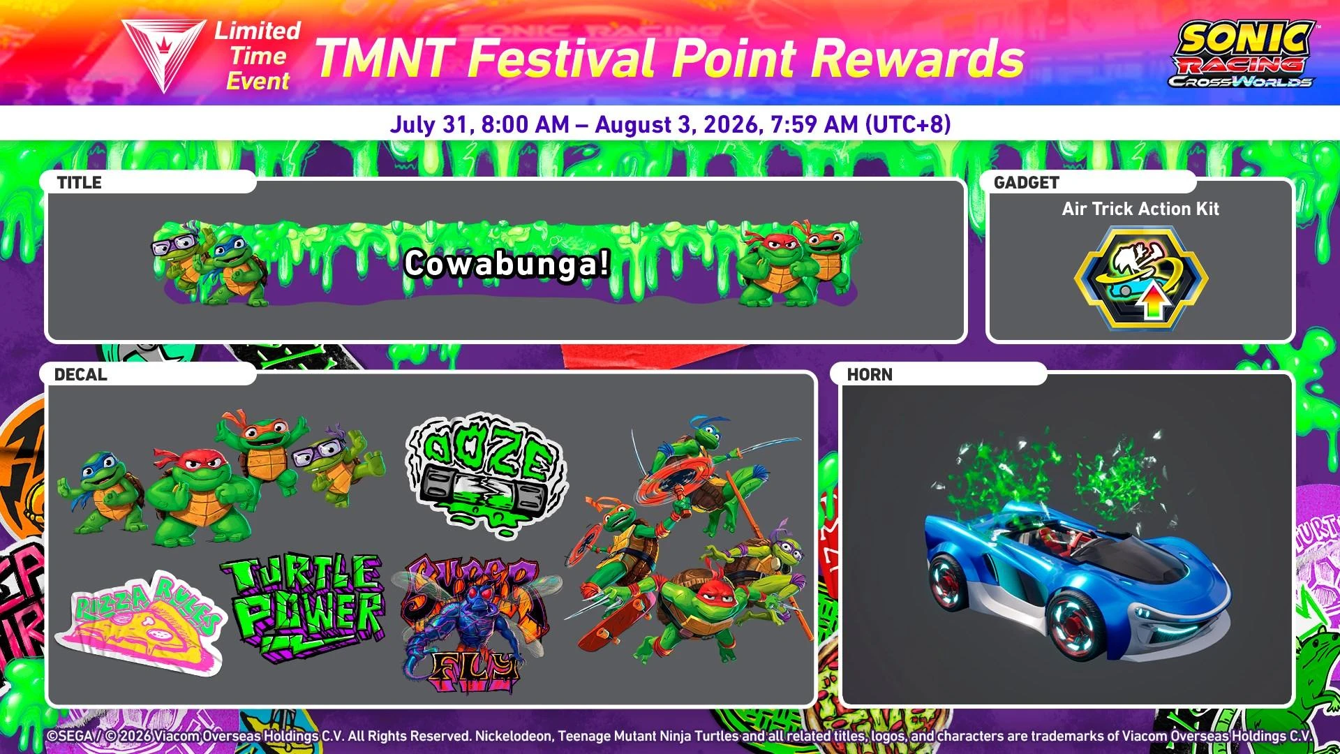 حزمة Teenage Mutant Ninja Turtles من لعبة Sonic Racing: CrossWorlds حزمة Teenage Mutant Ninja Turtles من لعبة Sonic Racing: CrossWorlds