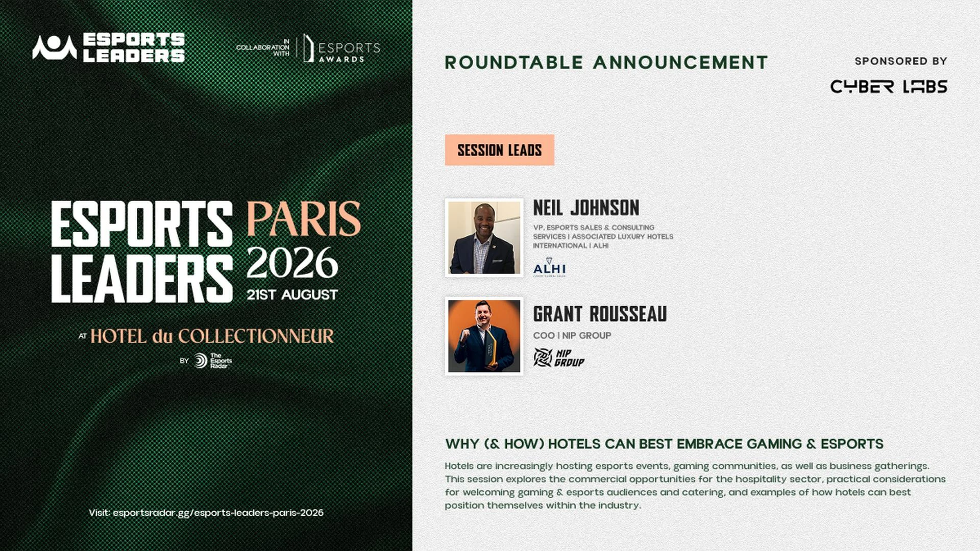 فعالية Esports Leaders Paris فعالية Esports Leaders Paris