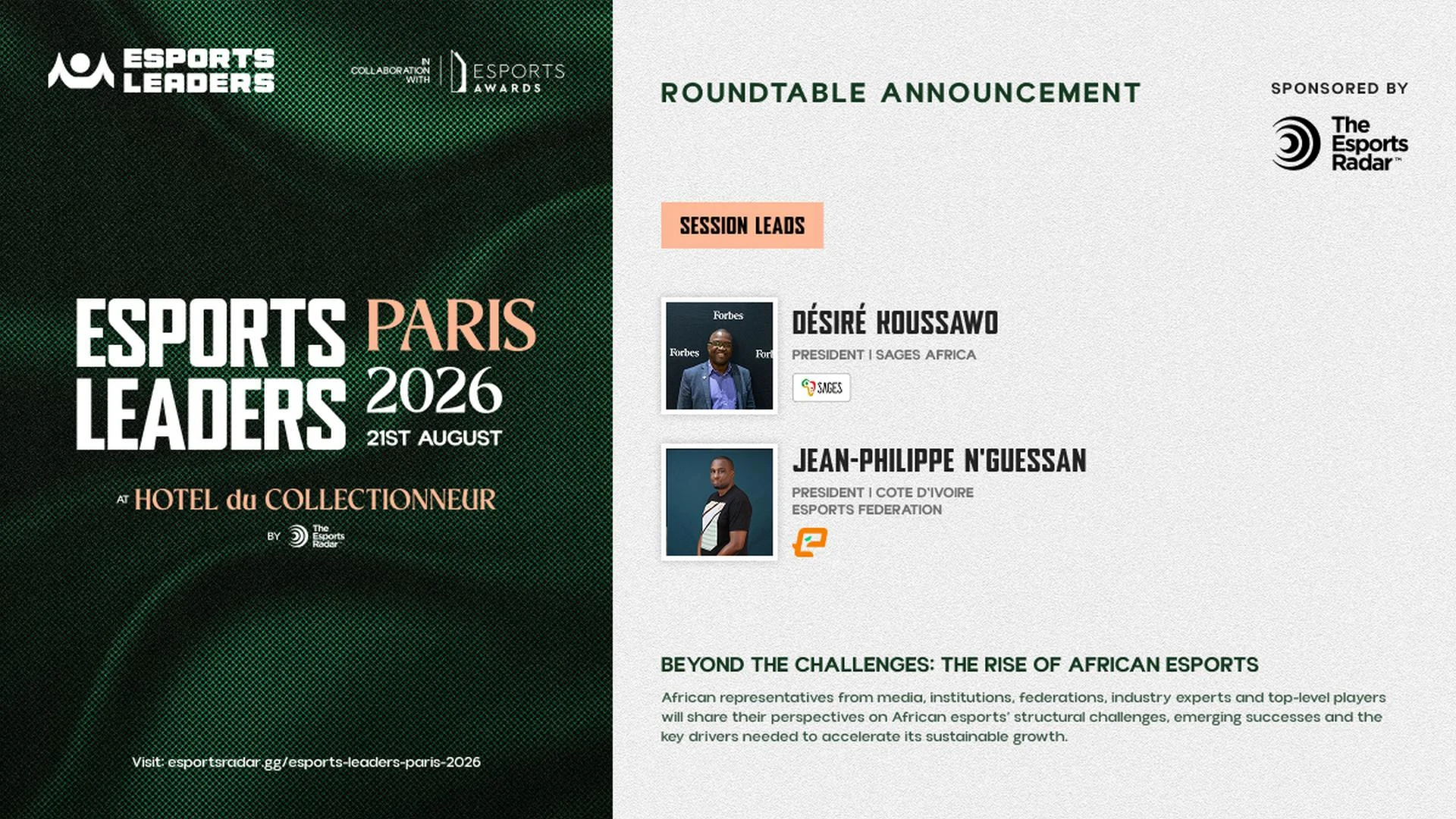 فعالية Esports Leaders Paris فعالية Esports Leaders Paris