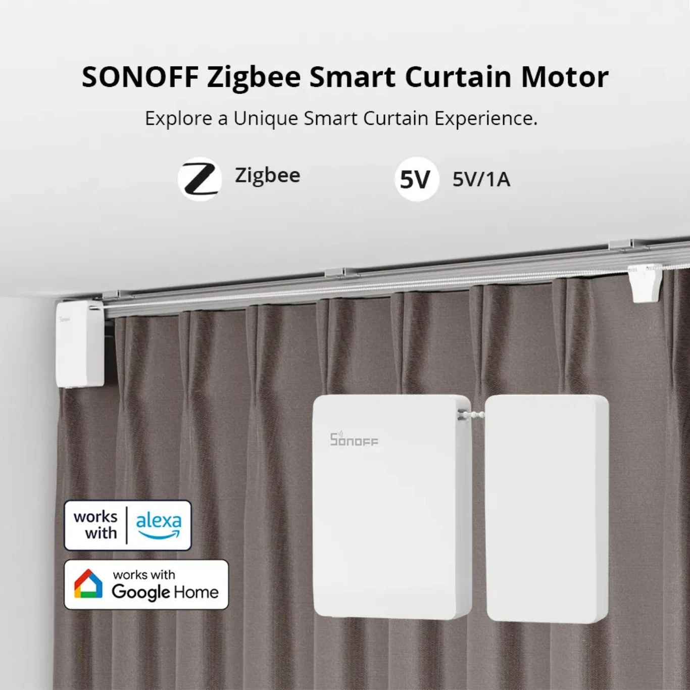 SONOFF Zigbee Smart Curtain Motor - المصدر: sonoff