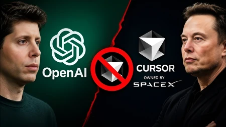 OpenAI تنهي شراكتها مع Cursor بعد استحواذ SpaceX عليها