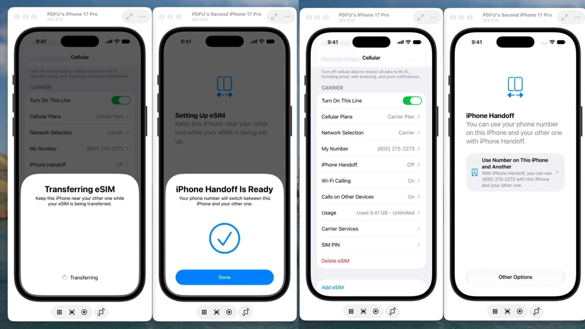 تحديث قادم لنظام iOS 27 يتيح استخدام رقم هاتف واحد على جهازي iPhone