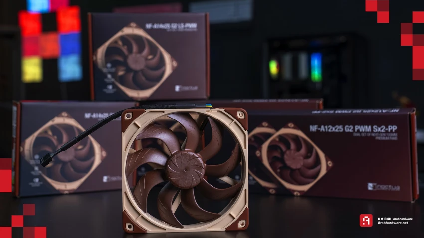 مراجعة مروحة Noctua NF-A12x25 G2 | ثورة في عالم المراوح؟