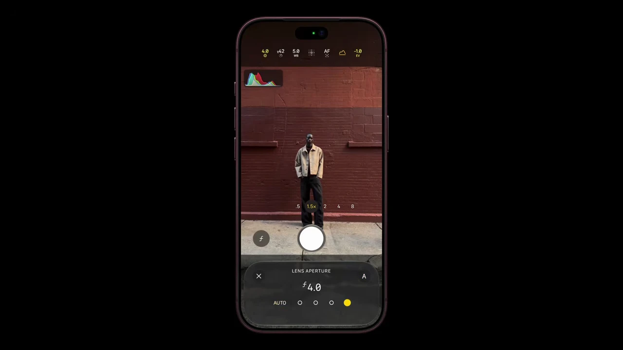 وضع التصوير الاحترافي في ايفون 18 برو 