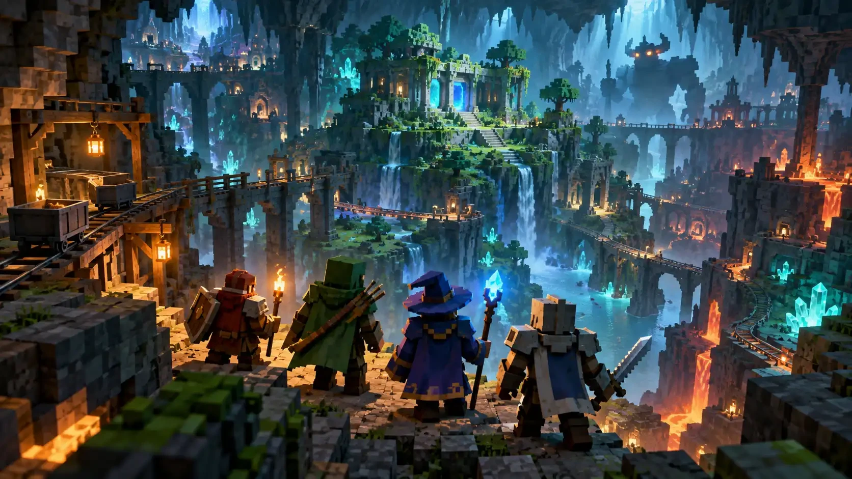 Minecraft Dungeons II تنطلق بعالم مترابط بلا شاشات تحميل