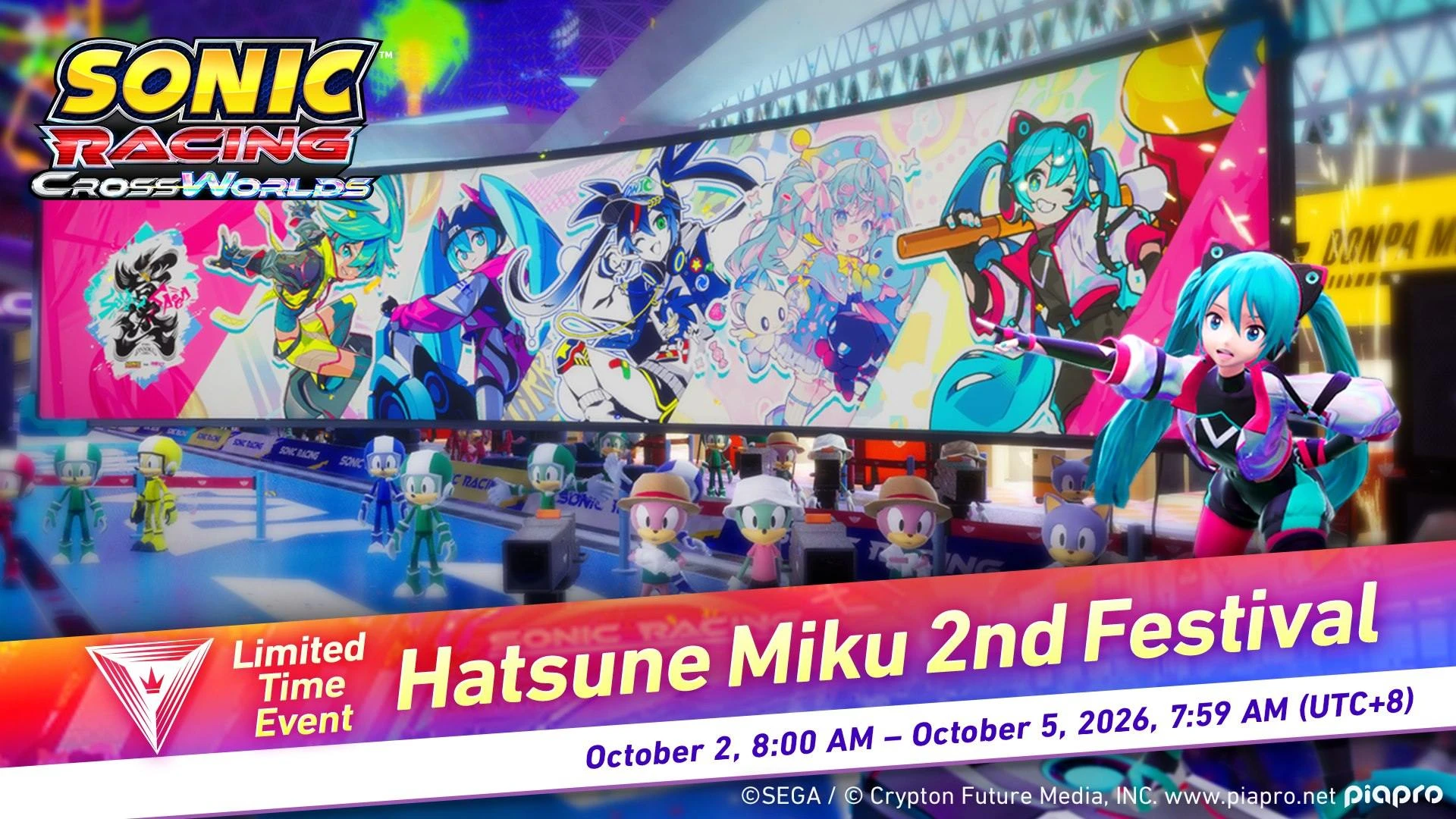 فعالية Hatsune Miku 2nd Festival  في Sonic Racing CrossWorlds