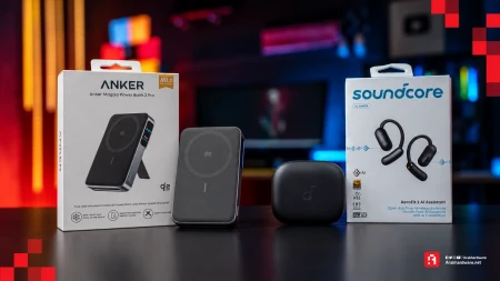 مراجعة سماعة Soundcore AeroFit 2 وباور بانك Anker MagGo 2 Pro
