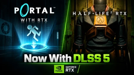 NVIDIA تضيف تقنية DLSS 5 إلى لعبتي Portal وHalf-Life 2