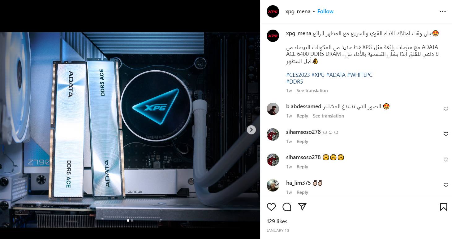 ADATA & XPG Social Media Management