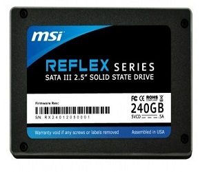 سلسلة MSI لأقراص الحالة الصلبة تأتي بإسم Reflex